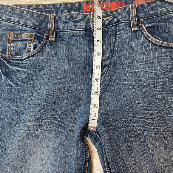 Mudd Jeans Vintage Y2K 2000’s Low Rise Bootcut Blue Denim Jeans Size Junior’s 13 - Picture 10 of 13